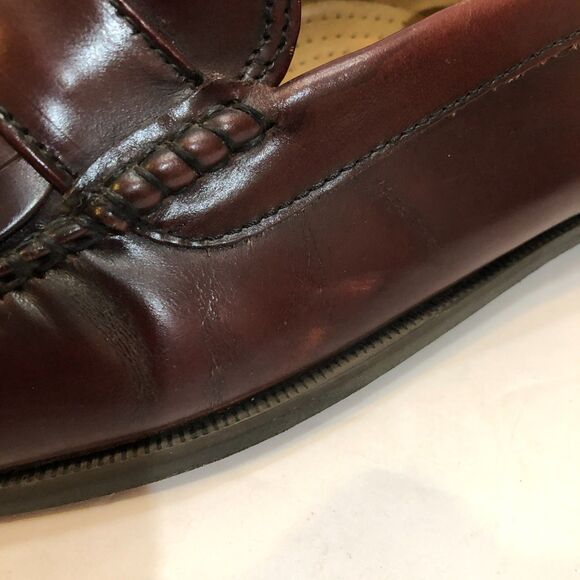 GH Bass Co Layton Mens 13 D Burgundy Leather Kiltie Tassel Loafers Shoes main image 7